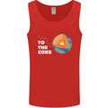 To the Core Climate Change ECG Heart Pulse Mens Vest Tank Top Red