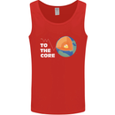 To the Core Climate Change ECG Heart Pulse Mens Vest Tank Top Red
