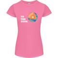 To the Core Climate Change ECG Heart Pulse Womens Petite Cut T-Shirt Azalea