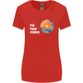 To the Core Climate Change ECG Heart Pulse Womens Wider Cut T-Shirt Red
