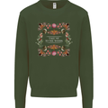 To the Woods Nature Outdoors Kids Sweatshirt Jumper Forest Green