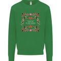 To the Woods Nature Outdoors Kids Sweatshirt Jumper Irish Green