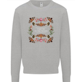 To the Woods Nature Outdoors Kids Sweatshirt Jumper Sports Grey