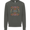 To the Woods Nature Outdoors Kids Sweatshirt Jumper Storm Grey
