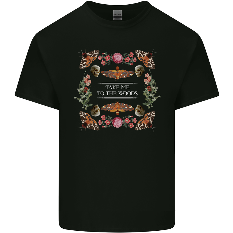 To the Woods Nature Outdoors Kids T-Shirt Childrens Black