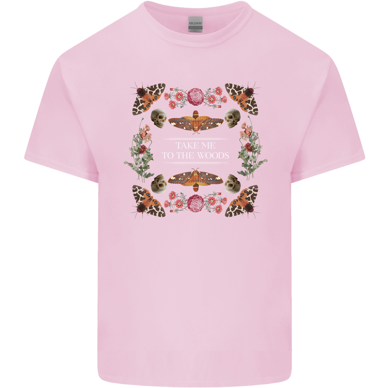 To the Woods Nature Outdoors Kids T-Shirt Childrens Light Pink