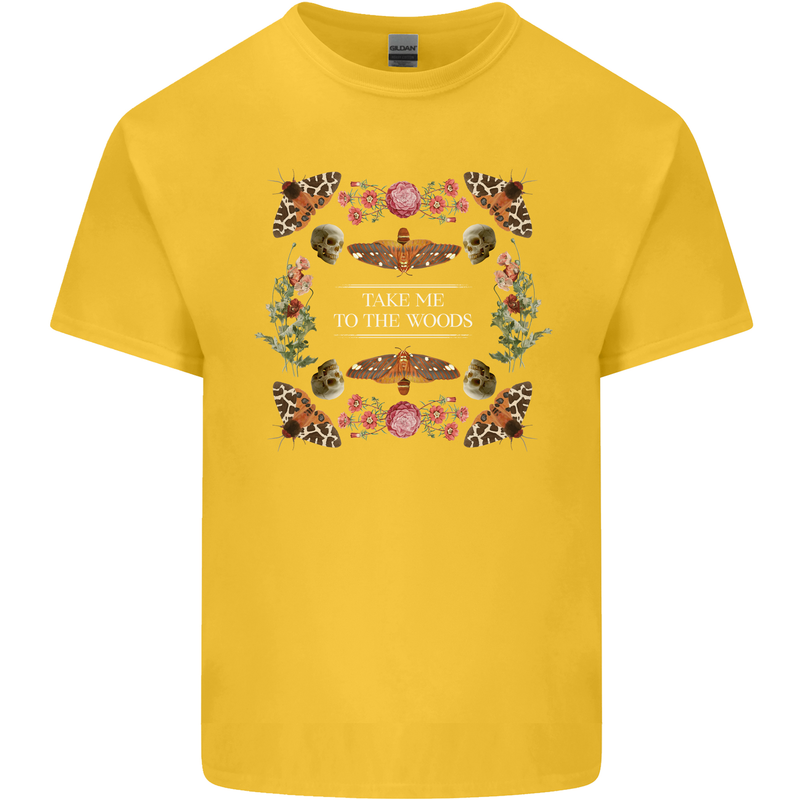 To the Woods Nature Outdoors Kids T-Shirt Childrens Yellow