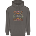 To the Woods Nature Outdoors Mens 80% Cotton Hoodie Charcoal