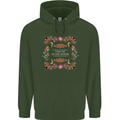 To the Woods Nature Outdoors Mens 80% Cotton Hoodie Forest Green