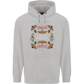 To the Woods Nature Outdoors Mens 80% Cotton Hoodie Sports Grey