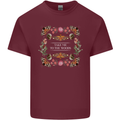 To the Woods Nature Outdoors Mens Cotton T-Shirt Tee Top Maroon