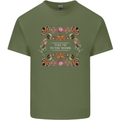 To the Woods Nature Outdoors Mens Cotton T-Shirt Tee Top Military Green