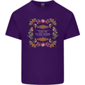 To the Woods Nature Outdoors Mens Cotton T-Shirt Tee Top Purple