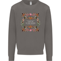 To the Woods Nature Outdoors Mens Sweatshirt Jumper Charcoal