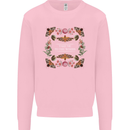To the Woods Nature Outdoors Mens Sweatshirt Jumper Light Pink