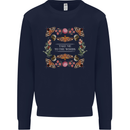 To the Woods Nature Outdoors Mens Sweatshirt Jumper Navy Blue