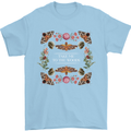 To the Woods Nature Outdoors Mens T-Shirt 100% Cotton Light Blue