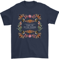 To the Woods Nature Outdoors Mens T-Shirt 100% Cotton Navy Blue