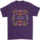 To the Woods Nature Outdoors Mens T-Shirt 100% Cotton Purple