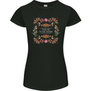 To the Woods Nature Outdoors Womens Petite Cut T-Shirt Black