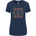 To the Woods Nature Outdoors Womens Wider Cut T-Shirt Navy Blue