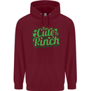 Too Cute to Pinch St. Patrick's Day Childrens Kids Hoodie Maroon