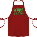 Too Cute to Pinch St. Patrick's Day Cotton Apron 100% Organic Maroon