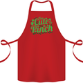Too Cute to Pinch St. Patrick's Day Cotton Apron 100% Organic Red