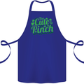 Too Cute to Pinch St. Patrick's Day Cotton Apron 100% Organic Royal Blue