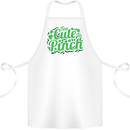 Too Cute to Pinch St. Patrick's Day Cotton Apron 100% Organic White
