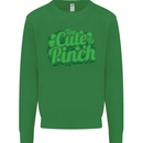Too Cute to Pinch St. Patrick's Day Kids Sweatshirt Jumper Irish Green