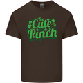 Too Cute to Pinch St. Patrick's Day Mens Cotton T-Shirt Tee Top Dark Chocolate