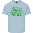 Too Cute to Pinch St. Patrick's Day Mens Cotton T-Shirt Tee Top Light Blue