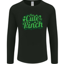 Too Cute to Pinch St. Patrick's Day Mens Long Sleeve T-Shirt Black