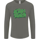 Too Cute to Pinch St. Patrick's Day Mens Long Sleeve T-Shirt Charcoal