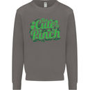 Too Cute to Pinch St. Patrick's Day Mens Sweatshirt Jumper Charcoal