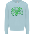 Too Cute to Pinch St. Patrick's Day Mens Sweatshirt Jumper Light Blue