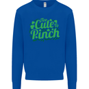 Too Cute to Pinch St. Patrick's Day Mens Sweatshirt Jumper Royal Blue