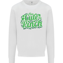Too Cute to Pinch St. Patrick's Day Mens Sweatshirt Jumper White