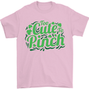 Too Cute to Pinch St. Patrick's Day Mens T-Shirt Cotton Gildan Light Pink