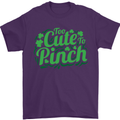 Too Cute to Pinch St. Patrick's Day Mens T-Shirt Cotton Gildan Purple