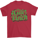 Too Cute to Pinch St. Patrick's Day Mens T-Shirt Cotton Gildan Red