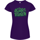 Too Cute to Pinch St. Patrick's Day Womens Petite Cut T-Shirt Purple