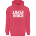 Too Many Bicycles Said No Cyclist Cycling Childrens Kids Hoodie Heliconia