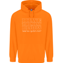 Too Many Bicycles Said No Cyclist Cycling Childrens Kids Hoodie Orange