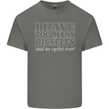 Too Many Bicycles Said No Cyclist Cycling Kids T-Shirt Childrens Charcoal