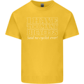 Too Many Bicycles Said No Cyclist Cycling Kids T-Shirt Childrens Yellow