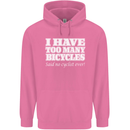 Too Many Bicycles Said No Cyclist Cycling Mens 80% Cotton Hoodie Azelea