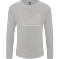 Too Many Bicycles Said No Cyclist Cycling Mens Long Sleeve T-Shirt Sports Grey