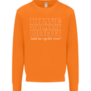 Too Many Bicycles Said No Cyclist Cycling Mens Sweatshirt Jumper Orange